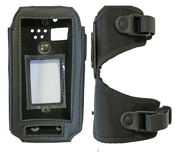 Leather case (black) with shoulder grip for IS530.X
