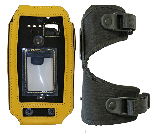 Leather case (yellow) with shoulder grip for IS530.X